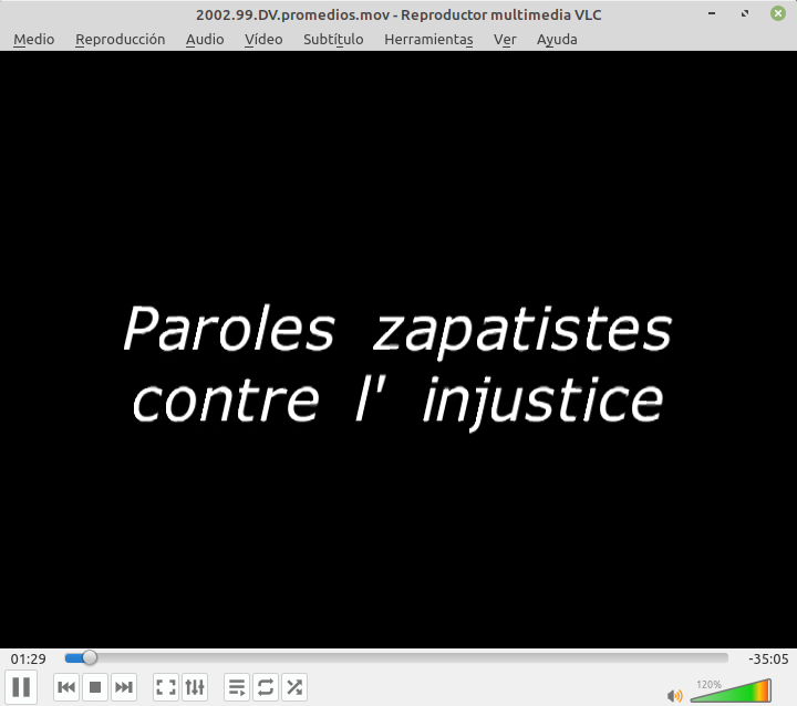 Palabras zapatistas contra la injusticia (Francés) – 2002.99.DV